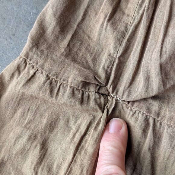 Roxy Brown Tiered Flowy A-Line Boho Festival Maxi Skirt large - Picture 6 of 7